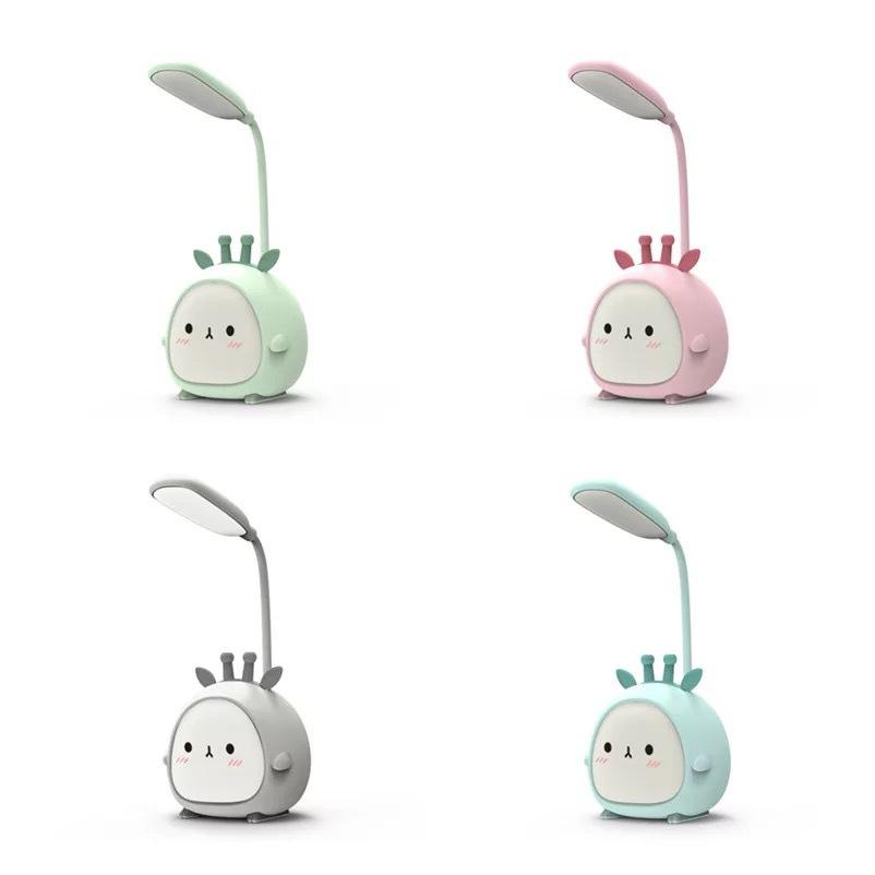 USB светодиодная настольная лампа с изображением кролика, милая мультяшная лампа, USB перезаряжаемая светодиодная лампа для чтения, защита глаз, красочный ночник, новый