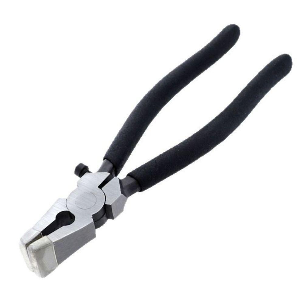 High Carbon Steel Glass Breaking Pliers Flat Nose Wire Drawing Pliers Glass Cutting Tool  Ceramics