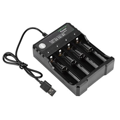 Универсальное зарядное устройство USB Smart на 4 слота для аккумуляторов 18650