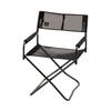Snow Peak FD Chair Wide Folding Mesh FD for Outdoor Camping Chair, Black, LV-077M-BK,