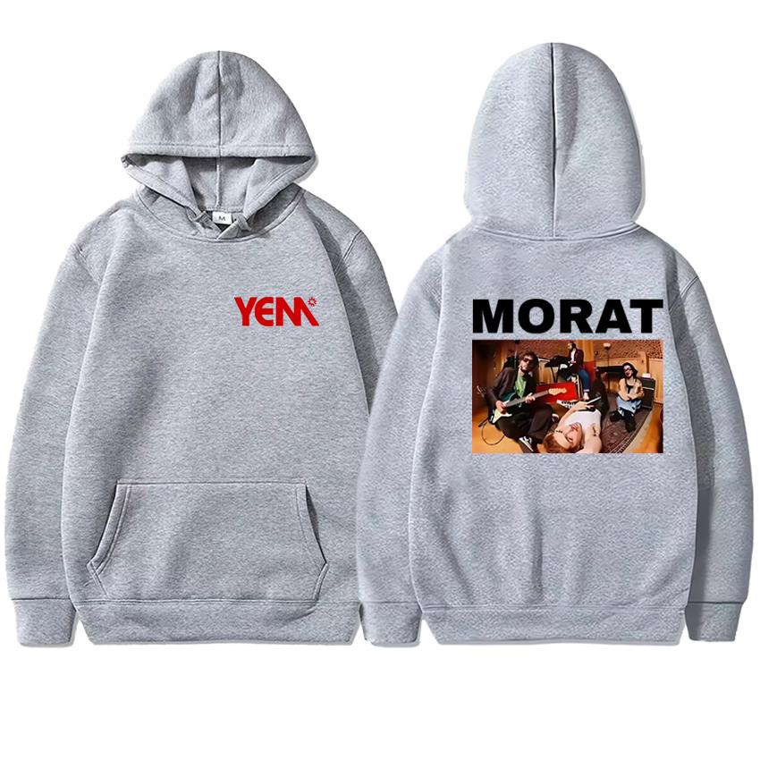 Горячая Рок-группа Morat Asuntos Pendientes Тур 2025 Худи с двусторонней печатью Унисекс винтажный пуловер Мужчины женщины Флисовая толстовка