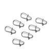 Fast lock Durable Line tackle Barrel Swivel Connector Oval Split Rings Fishing Hanging Snap