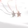 Новое китайское простое ожерелье с пятиконечной звездой для женщин, цепочка на ключицу, кулон в виде морской звезды