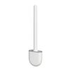 Wall-mounted Toilet Brush and Holder Soft TPR Bristles Toilet Brush No-drilling Bathroom Deep
