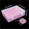 Стильный прозрачный органайзер с 30 отделениями, прочный пластиковый кейс для хранения, портативный для ювелирных изделий, бусин, настольных аксессуаров