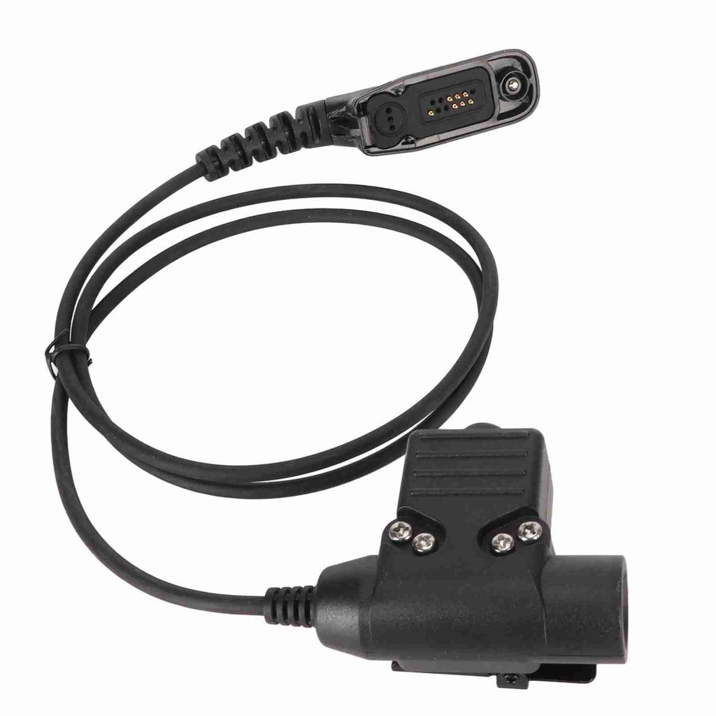 Walkie Talkie Headset Adapter Push To Talk Sturdy Metal Clip Replacement For Motorola APX Apx?4000