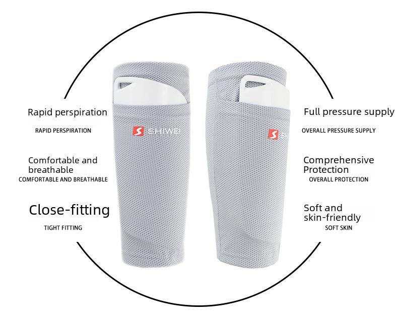 Дышащие рукава-щитки для голени карманного типа: Футбольные носки с мягкими вставками для взрослых и молодежи.