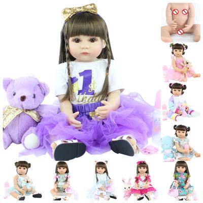 BZDOLL 22-дюймовая кукла Reborn Baby Doll для девочек, полностью силиконовое тело, реалистичное новорожденное Bebe Alive, игрушка-принцесса для малышей, партнеры по росту ребенка