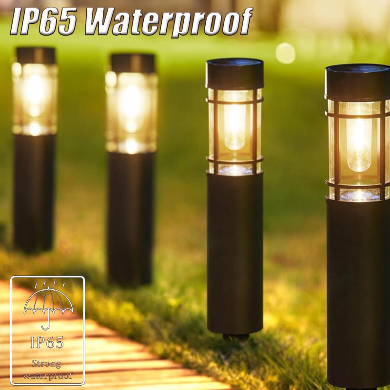 Пакет солнечных садовых дорожек, наружное светодиодное освещение, заземляющий столбик, светильник для патио, садов, дорожек, газонов, дворов
