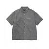 Джинсовая рубашка с коротким рукавом Washed Denim S S Серая