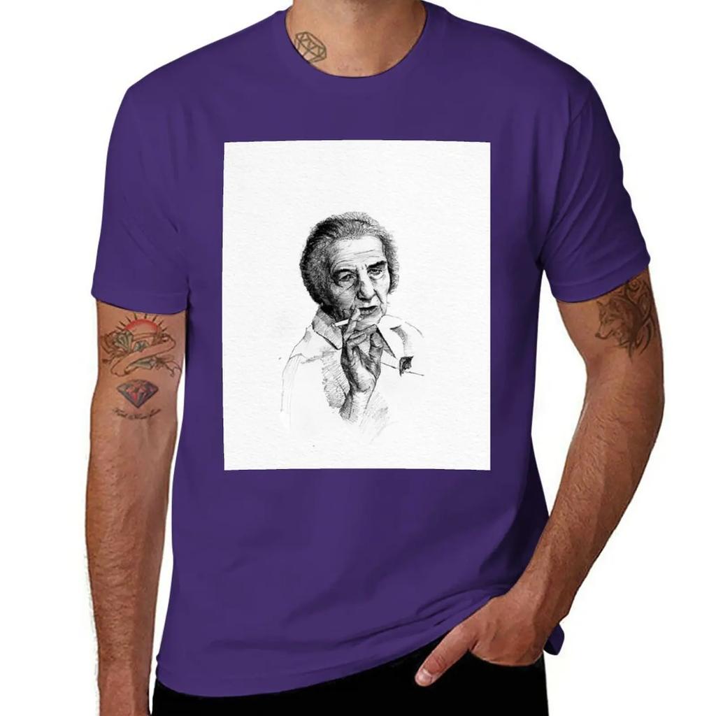 New Golda Meir Tshirt Aesthetic Clothing Black T Shirt Custom T Shirt Vintage Clothes Unisex Clothings