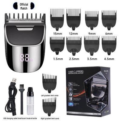 Светодиодная многофункциональная электрическая машинка для стрижки волос 913: Быстрорежущая, фристайл-карвинг, масляная головка