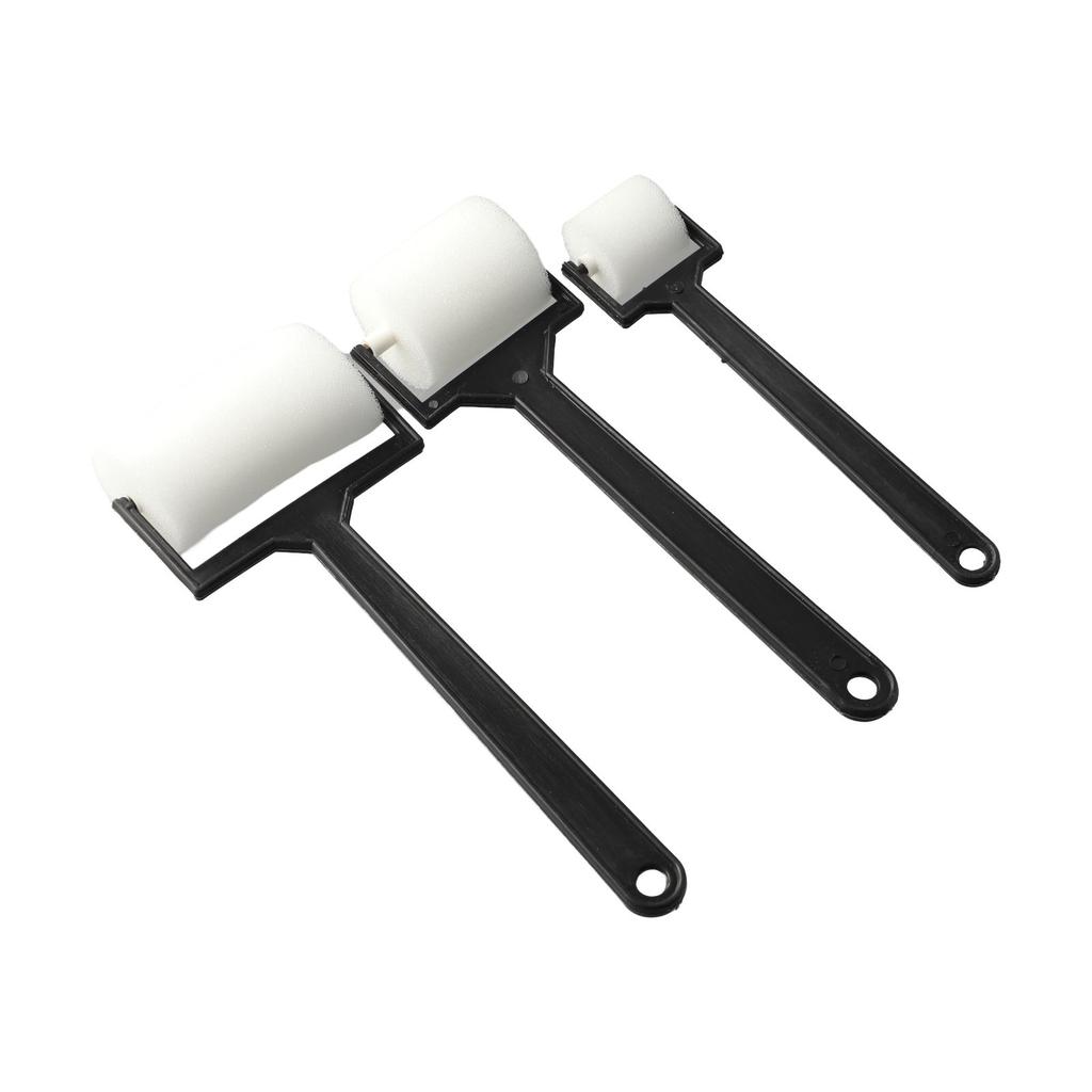 3pcs Sponge Paint Roller Brush /Foam Painting Roller/ Brush Plastic Handle Sponge Brushes Craft Tool Parts For Children/ Draw
