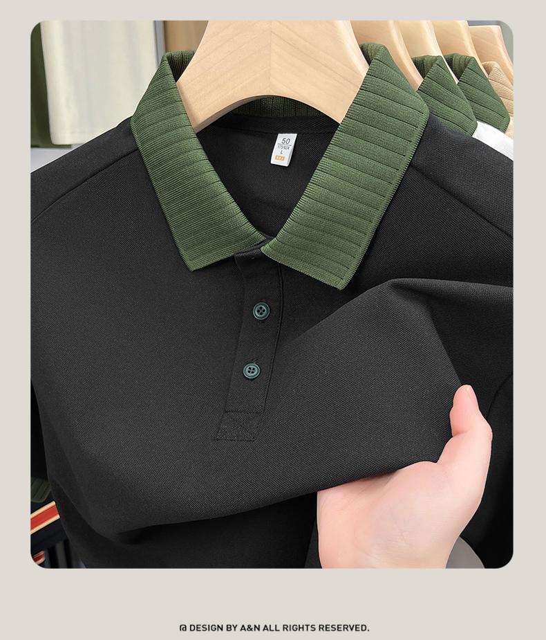 Jowo 2025 Summer New Business Fashion Versatile Short Sleeve Polo Shirt