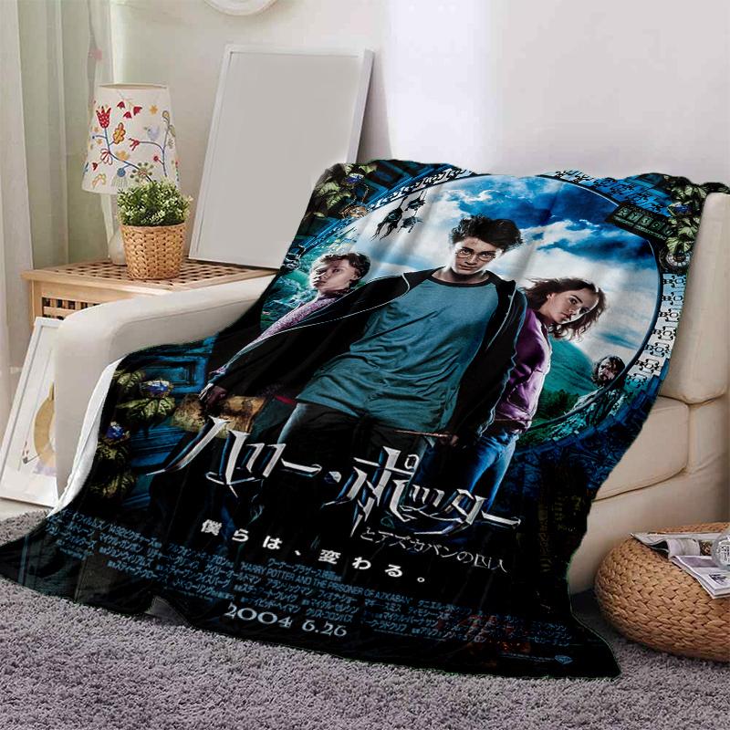 Harry Potter and the Prisoner of Azkaban Movie Poster PrintPrint Blanket, Soft Blanket For Sofa Office Bed And Travelling Daughter Birthday