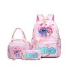 New Stitch School Backpack Set 3-Piece Waterproof Bookbag Printed Outdoor Travel