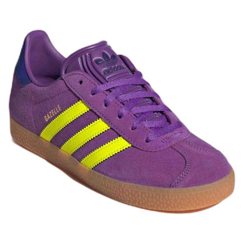 adidas Оригинальные Gazelle Удобные Мягкие Низкие Детские Скейт-Кеды Детские кроссовки Фиолетовые JP7126