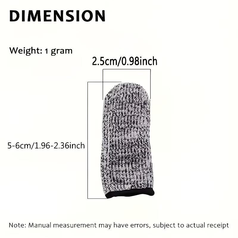 10Pcs 5-level Protection High Performance Anti Cutting Finger Gloves for Various Activities Like Crafting, Sewing, Carving
