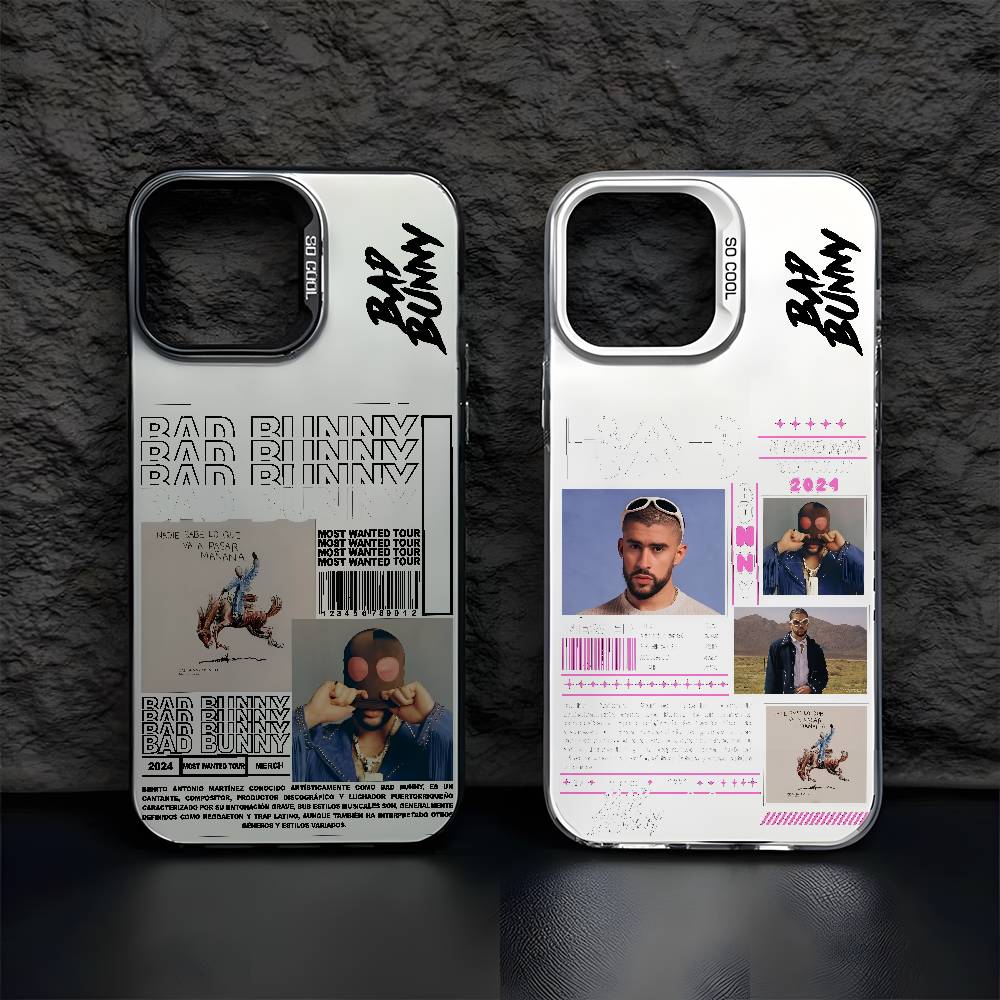 B-Bad Bunny Art Album Phone Case For iPhone 17 16e 16 15 14 13 12 11 mini Pro Max X XR XSMAX 8 7 Air Plus Anti Fall Matte Cover
