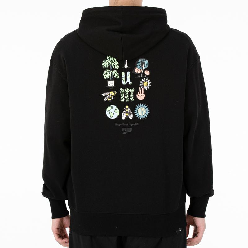 Puma Downtown Graphic FZ Hooded Jacket Men Jackets Black 535178-01