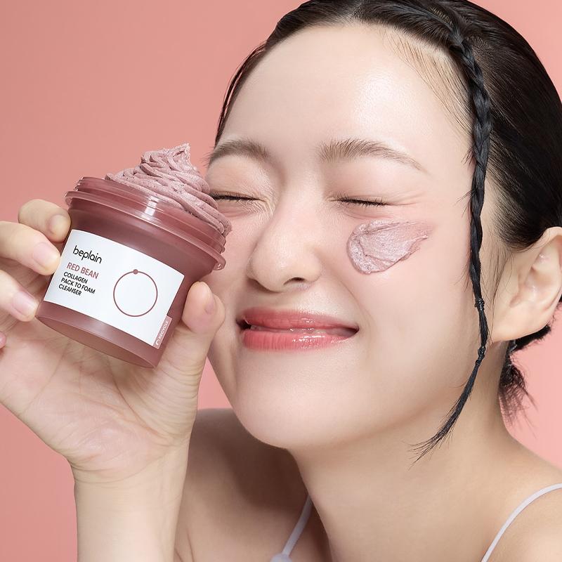 BEPLAIN Red Bean Collagen Pack To Foam Cleanser 100ml