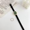 New Luxury Vintage Women's Watch Minimalist Oval Small Dial, Water-Resistant Genuine Leather Quartz Watches Gift for Women
