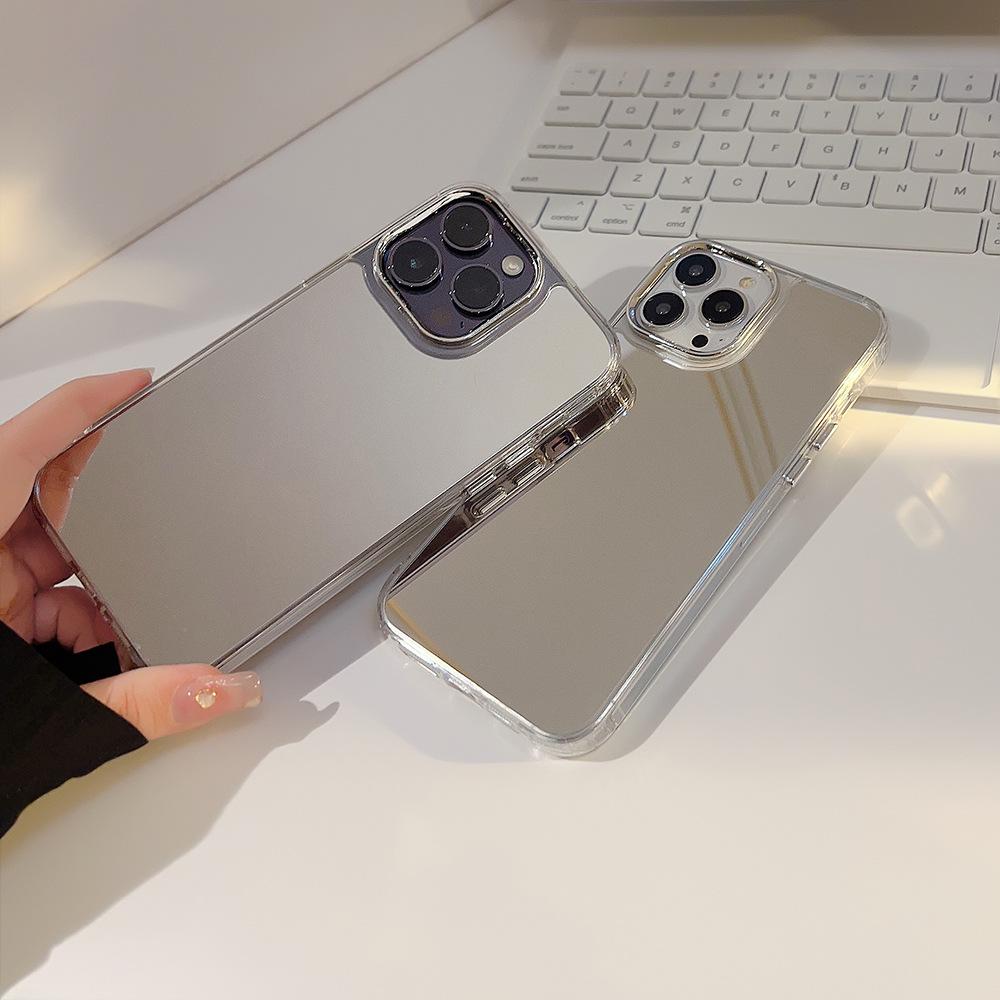 Electroplating Mirror 17pro Max for IPhone 16 for Apple 15 Phone Case 12 High-end Feeling 13pro Minimalist 11