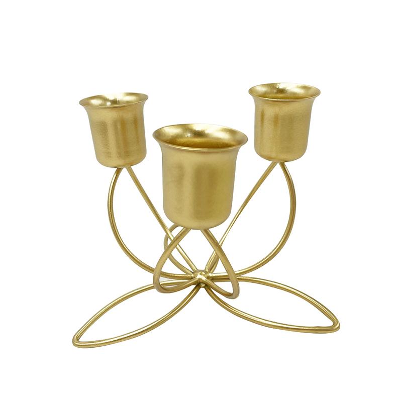 Художественное железо Креативная атмосфера Сцена Свадебные реквизиты Декоративный подсвечник в форме лотоса, без свечей