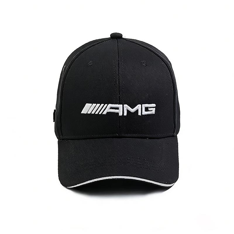TWEK4 Car Fashion Embroidered Baseball Hat Outdoor Leisure Breathable Sunscreen Hat Accessories Car Hub Cap For Mercedes Benz AMG W214