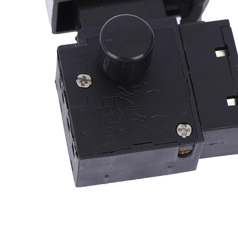 Fa2-4/1Bek Black 6A 250V Electric Drill Speed Control Trigger Button Switch