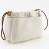 HERMES Foolby 20 Pouch Bag in bag beige Towal chevron unisex Used