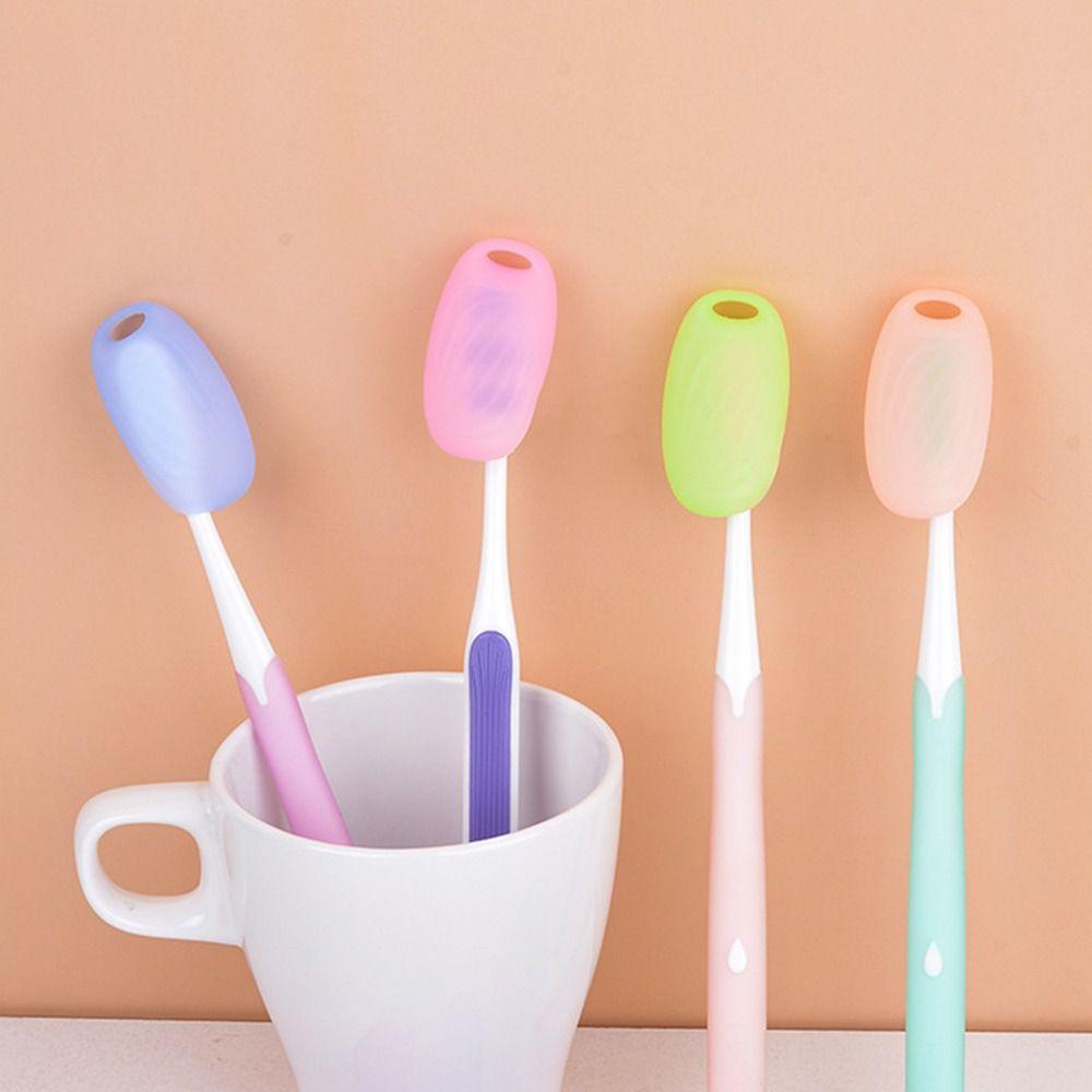 Silicone Toothbrush Cover Reusable Toothbrush Box Durable Toothbrush Storage Clip