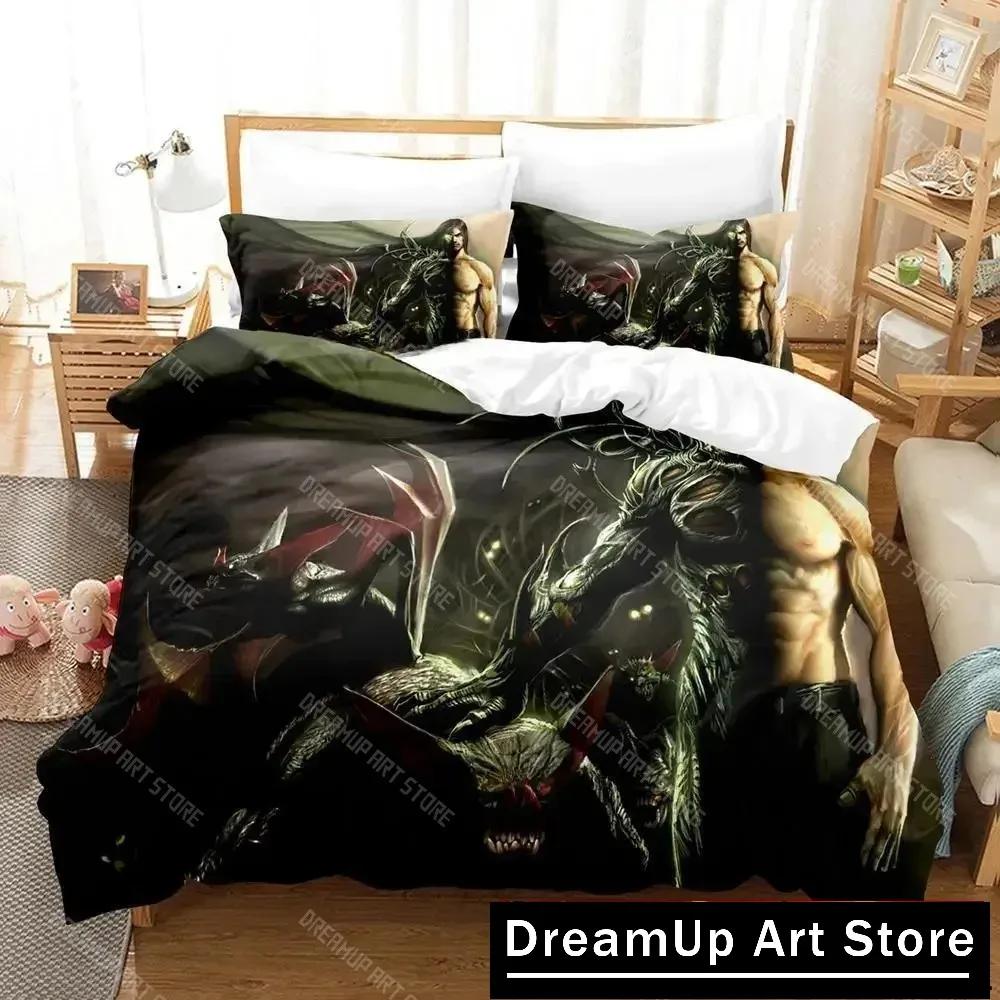 Комплект постельного белья Game The Darkness Single Twin Full Queen King Size для взрослых и детей, пододеяльник, комплект простыней с 3D-аниме