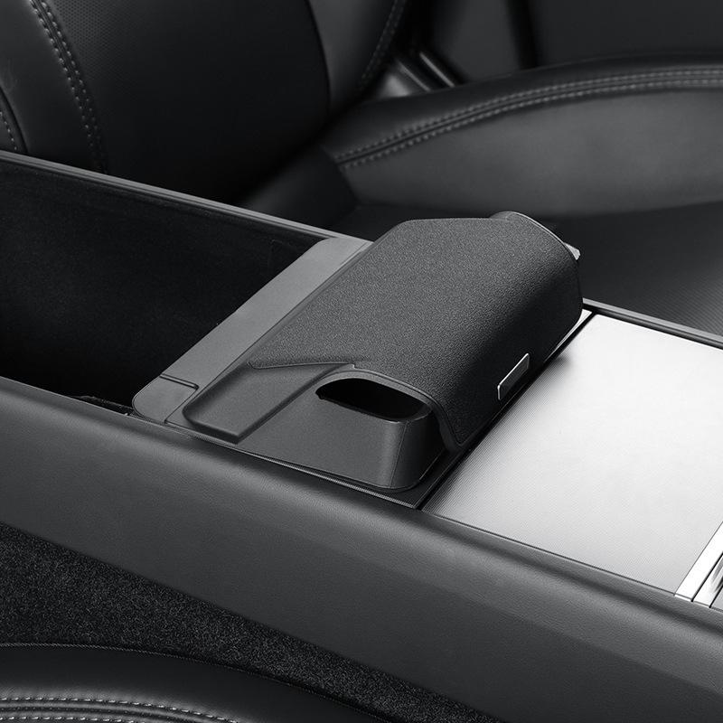 Center Console Sunglasses Storage Tray for 2025 Tesla Refresh Model 3/Y - Multifunctional Car Organizer Box for Eyeglasses Cards