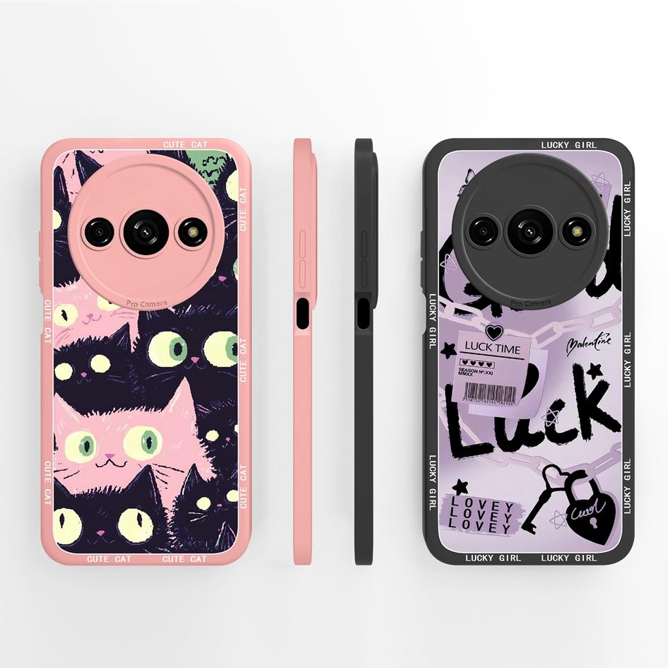 Милый клубничный и медвежий противоударный чехол из жидкого силикона для Redmi A1-A4