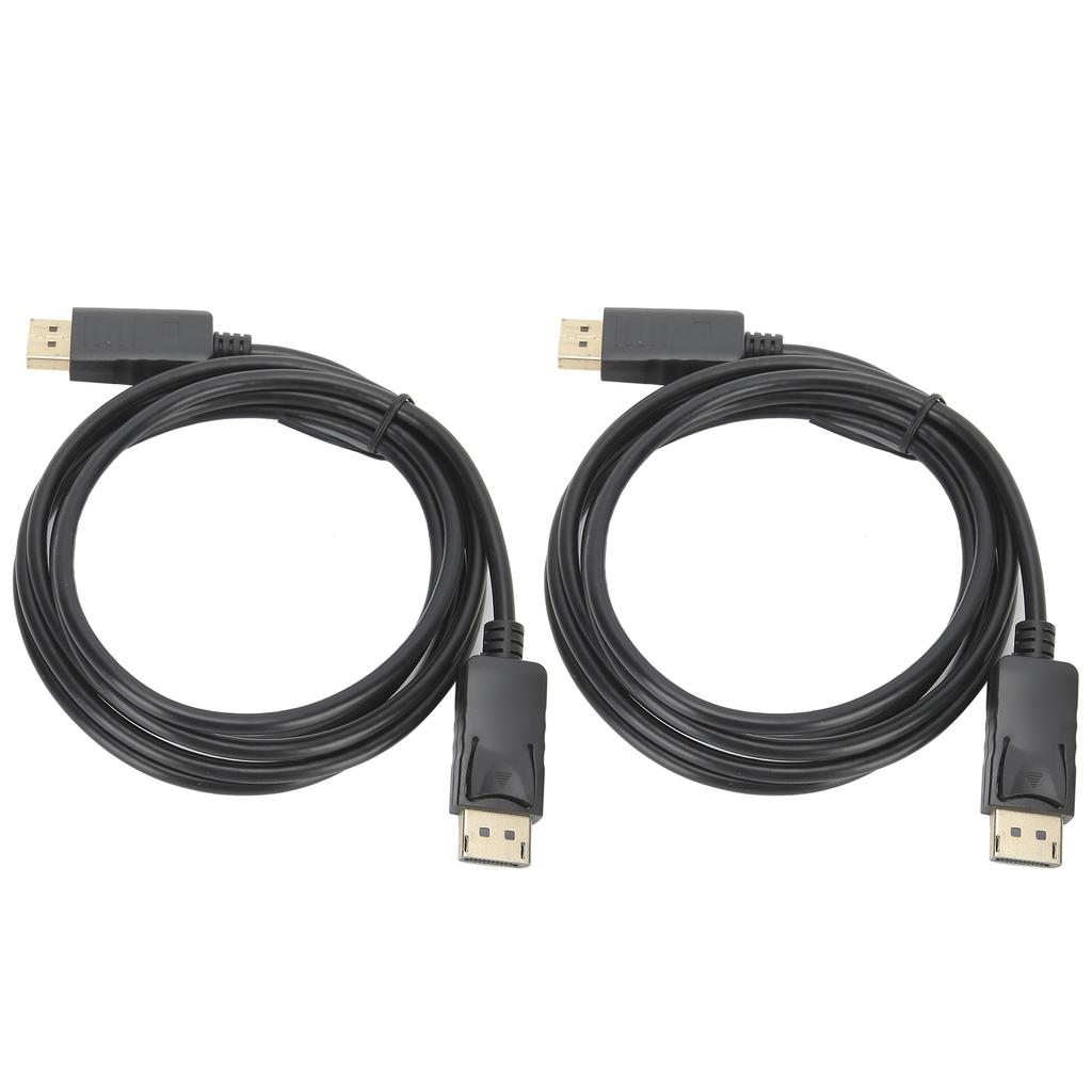2Pcs DisplayPort Connecting Line DP To DP Cable 1.8M DP Male To Male Adapter Cable