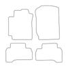 [Blm]Su003 Black - Set Of Velour Floor Mats To Fit Suzuki Grand Vitara Ii 2005-2014 3-Door - Black Trim