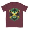 Jamaica Flag Lion Face T Shirt Summer Jamaica Lovers Tshirts Cotton Breathable Oversize Top Tees Short Sleeve Vintage Tops