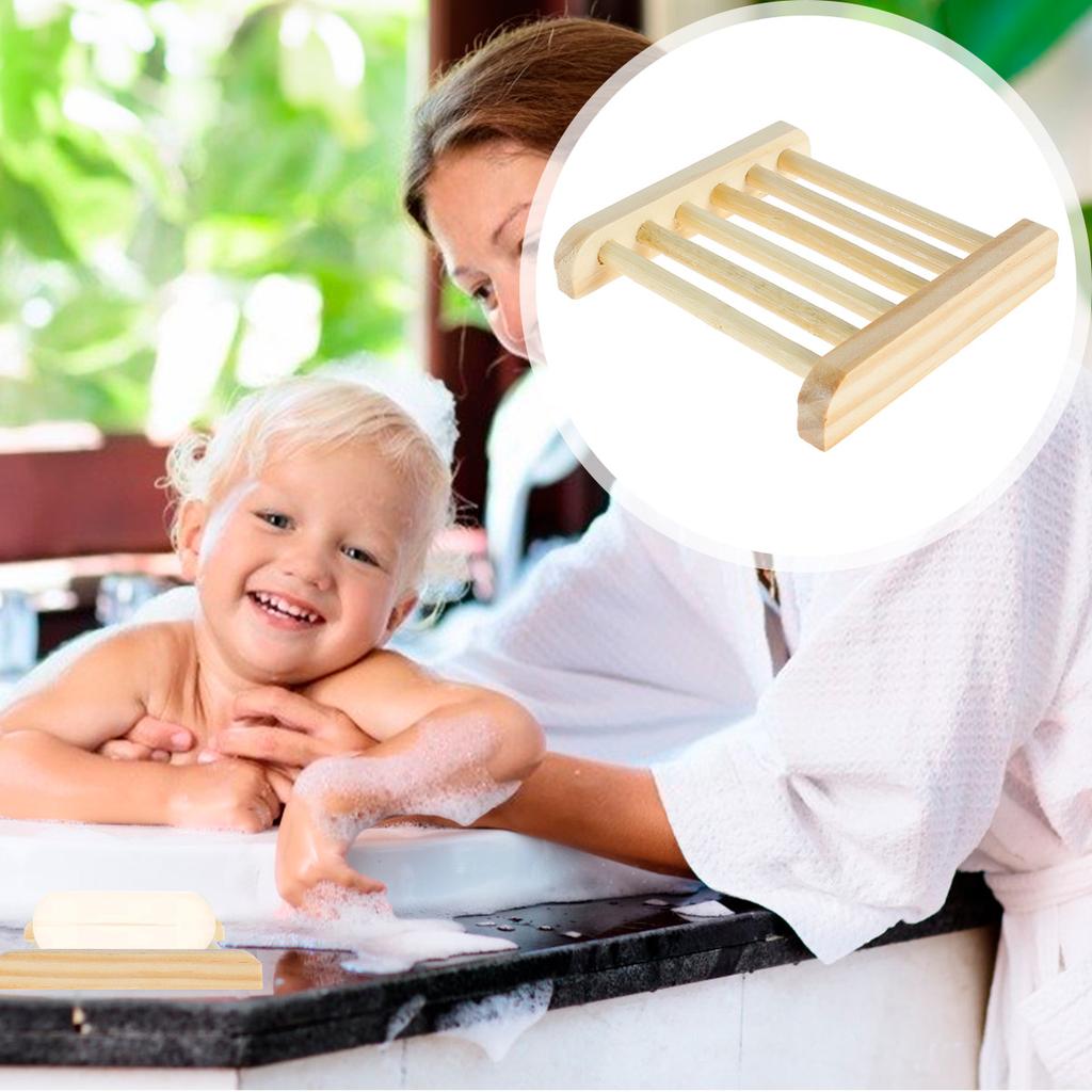 10/20/30 шт. Натуральная бамбуковая мыльница для мыла, подставка, деревянный футляр-поднос, устойчивый к плесени, дренажный, аксессуар для ванной комнаты