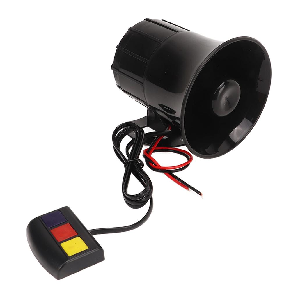 12 В 30 Вт 3-тональная сирена 120 дБ высокая громкость громкий звук электрический предупреждающий сигнал тревоги воздушный гудок для транспортного средства