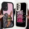 Чехол для телефона Girl Boss Lady Pink Soft для Samsung Galaxy A17 A16 A26 A36 A56 A15 A25 A35 A55 A14 A24 A34 A54 A13 A23 A33 A53 A52