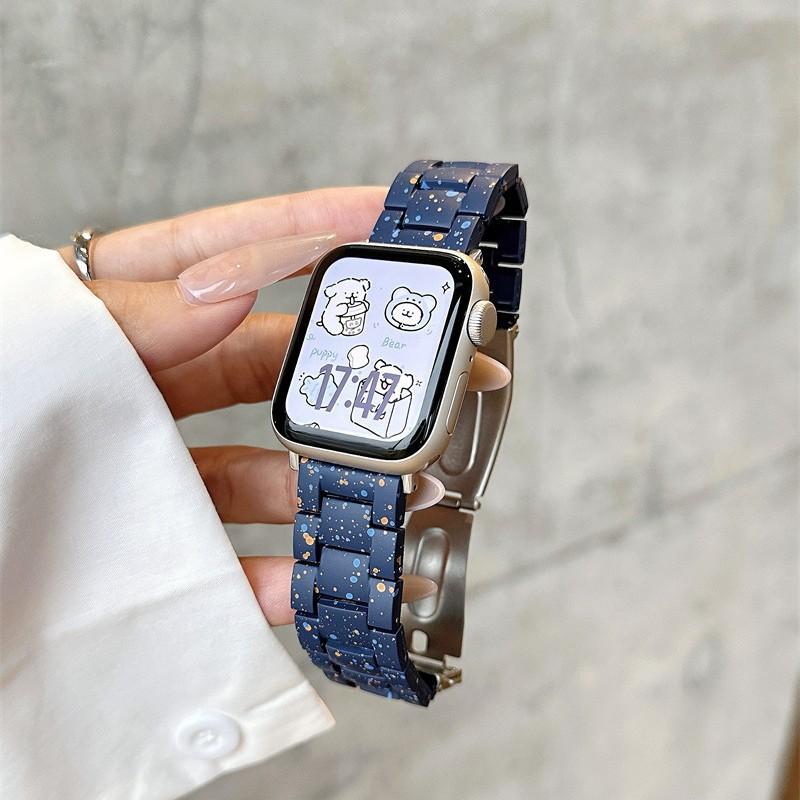 Art splash ink PC strap for iwatchS10 Apple Watch Applewatch987 generation SE fashion women