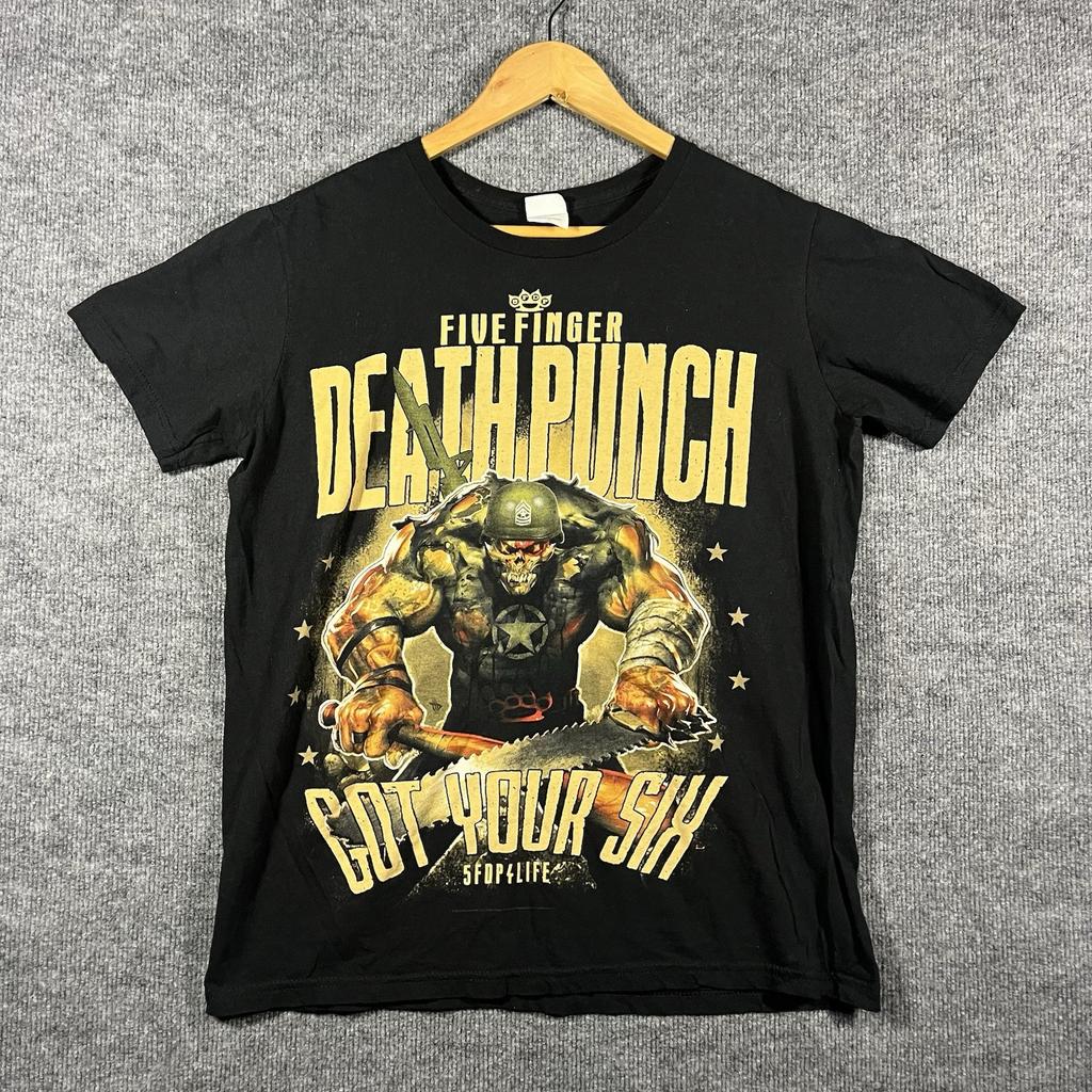 Five Finger Death Punch Got Your Six Tour 2018 Concert T-Shirt Large Black Vtg Unisex T-Shirt