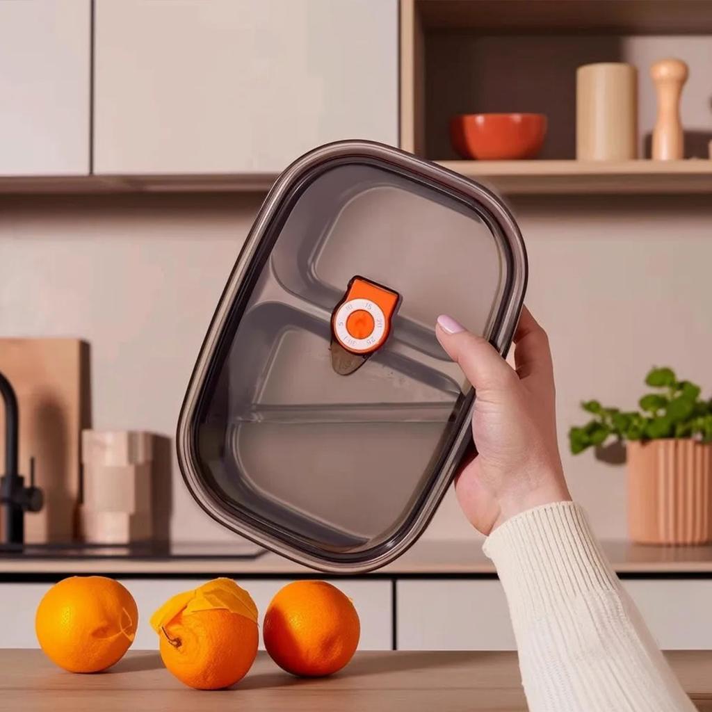 Ланч-бокс большой вместимости, пригодный для микроволновой печи, герметичный, портативный контейнер для еды из нержавеющей стали 304 для студентов и взрослых