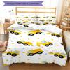 3pcs excavator Bedding Set Duvet Cover Closure Includes 1 Duvet Cover & 2 Pillowcases, Soft and Comfortable for All Seasons.