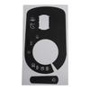 Light Switch Repair Sticker Car Switch Sticker Black Overlay Button Replacement