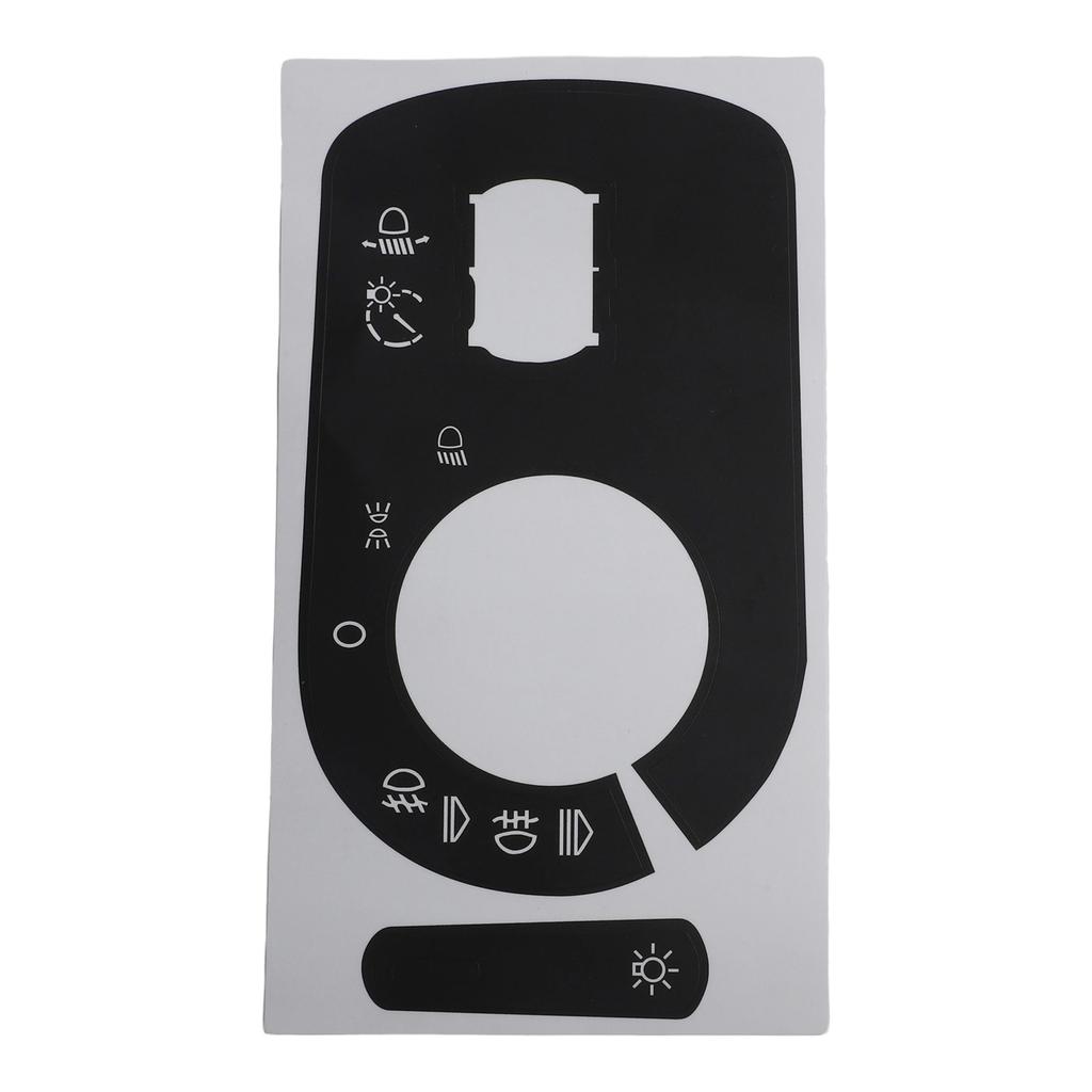 Light Switch Repair Sticker Car Switch Sticker Black Overlay Button Replacement