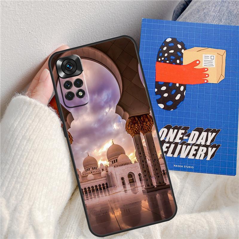 Arabic Muslim mosque building Funda For Xiaomi Redmi 14C 10C 12C 13C Redmi Note 14 Pro 9 10 11 12 10S 11S 12S 13 Pro Case
