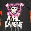 Avril Lavigne rock music tour short sleeve black color t shirt KV35280