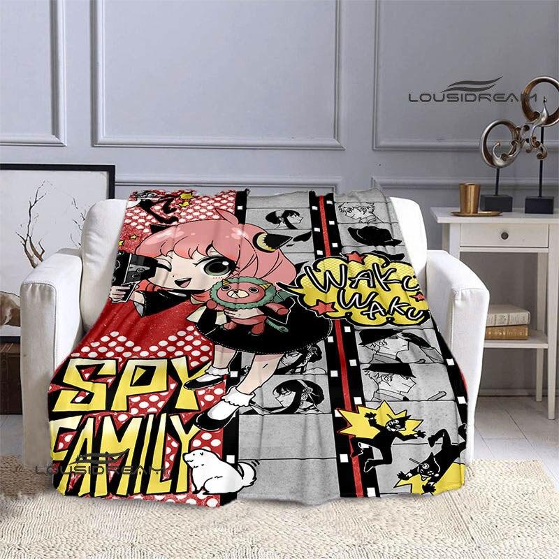 Семейное одеяло с принтом аниме «шпион х», теплое одеяло для девочек и детей, фланелевое мягкое уютное одеяло, домашнее дорожное одеяло, подарок на день рождения